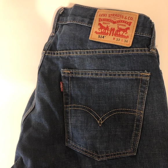 Levi 514 Mens Jeans - As good as new! Size 33W 34L - Picture 2 of 3